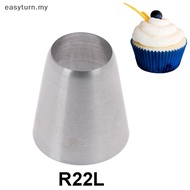 easyturn R22L Round Piping Tip Decorag Nozzle Pastry Tips Fondant Cake Pastry Tool my