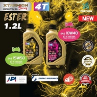 MOTION XTREMION 1.2L 15W50 10W40 4T ESTER MA2 SN Fully Synthetic Motorcycle Oil Minyak Pelincir lc13