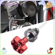MOILYGOODSG Motorcycle Engine Oil Dipstick, Filler Cap Aluminum Oil Filler Cap, Replacement Level Ga