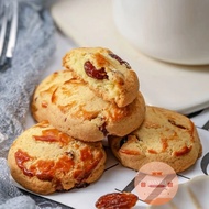Crispy Butter Cranberry Cookies Round Toples Premium Quality - Healthy Snack Butter Cookies Cranberry Guaranteed HALAL