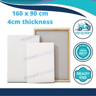 Stretched Artist Canvas [160x90cm] 4cm Thickness for Oil/Acrylic Painting