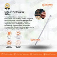 Latte Art Coffee Pen Stainless Steel Stick Needle Coffee Pen Late Cappuccino Latte Art Barista Maker