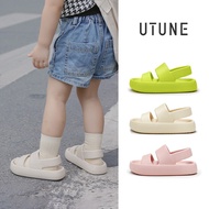 UTUNE Children Sandals Soft EVA Slippers Thick Sole Garden Beach Boys Girls Two Strap Slippers
