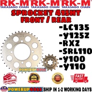 415 415HT RKM STEEL SPROCKET SPOCKET FRONT REAR BELAKANG LC135 / LAGENDA SRL110 / 125Z / RXZ / Y100 