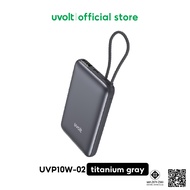 uvolt UVP10W-02 Powerbank 3in1 Fast Charge PD22.5W 10000mAh สายในตัวType-C ชาร์จไร้สาย 15W