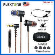 [Local stock] DX2 METAL BASS Plextone Earphones Mic Gaming Headset metal bass head by 9mm_handfree_e