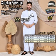 Baju Koko Setelan Pakistan Putih Premium Pria 