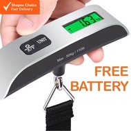 Electronic Digital Luggage Scale – 50KG Hanging Scale for Suitcases, Travel, and Portable Use with L