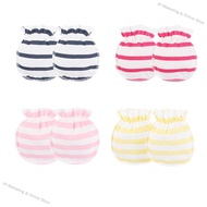 3 Pairs 0-3 Months Newborn Infant Soft Cotton Gloves Anti-scratch Handguard Glove