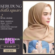 BELLA SQUARE SERIES 2 PLAIN SQUARE VEIL - SQUARE headscarf -#GESTRICK