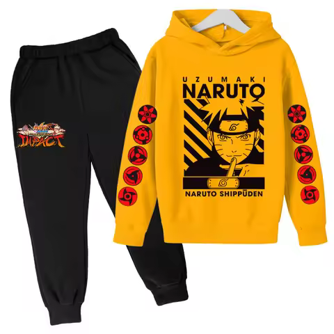 Naruto Hoodie Kids Tracksuit Boys Clothes Set Boys Baby Girls Clothing Kakashi Hooded Casual Sweater