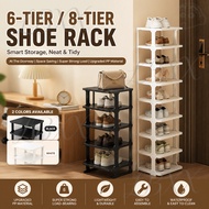 86cm/120cm 8Tier Shoe Rack Simple Multi-layer Shoe Rack Space Saving Storage Shoe Organizer Suit 鞋架