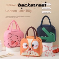 BACKSTREET Insulated Lunch Box Bags,  Cloth Thermal Bag Cartoon Lunch Bag, Convenience Thermal Lunch Box Accessories Portable Tote Food Small Cooler Bag