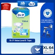 [NEW] Dr. P Value Level 6 Adult Diaper M10/ L9/ XL8 (8 Packs)