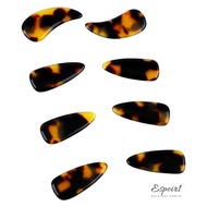 ESPOIR1 8PCS Guzheng Finger Picks, Tortoiseshell Transparent Blue Color Plastic Guzheng Nail Covers,