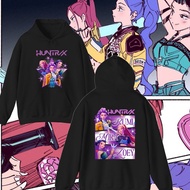 FUZZY & Kpop Demon Hunter ผู้ใหญ่ Hoodie Mira Rumi Zoey ShirtDemon Hunter Merch Baju ระบายอากาศได้ h