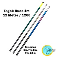 JORAN TEGEK 1200 12M RUAS PANJANG 1M 12 SECTION GIANT FLAG - ALLFISH SHOP