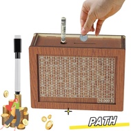 PA-HOME Piggy Bank, Handmade Crafts Money Box, Home Use Reusable with Saving Money Goals Counter Woo