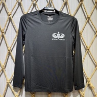 [A-1] Special War Umbrella Badge Printed Long T Black 62395-19 Sweatshirt Cool Feeling Warfare AIRBO