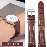 สายนาฬิกาสำหรับคนอ้วนแบบยาวพิเศษหนังแท้สำหรับทั้งผู้ชายและผู้หญิงเหมาะกับ Tianwang Rossini Casio Arm