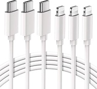 iPhone 13 Fast Charge Cable - Quntis 3Pack 6FT MFi Certified USB-C to Lightning Cable -USB C iPhone 