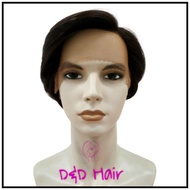 Hair Wig - Men's Wig - Front Lace Wig - D&D16001 - Darkbrown - Men's Wig