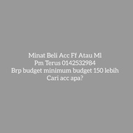 MLBB ACCOUNT DAN FF ACCOUNT  UNTUK JUAL 1