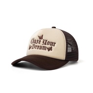 Tamam.storee keepfs.id brown cream chase trucker Hat