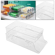 Devoko Automatic Can Holder Drinks Beer Storage Beverage Can Organizer 2 Tier Clear Fridge Storage O