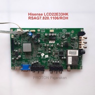 MESIN Mainboard LCD TV Hisense LCD22E33HK 22E33HK Machine Manherboard RSAG7.820.1106 ROH Ver.A PCB M
