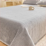 Winter  Velvet Bed Cover Three-piece Set Cotton Velvet Bed Sheet Warm Velvet Thickened Bed Mattress 
