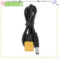 SHOUOUI XT60 To DC5525 Cable, Male to Male Adapter Cable 50cm Length XT60 Male Bullet Cable, Power C