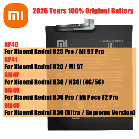 BP40 BP41 Original Battery BM4Q BM4P BM4U For Xiaomi Mi 9T Pro Poco F2 Pro / Redmi K30 K20 Pro K30i 
