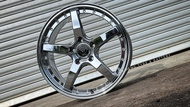 New Car Sport Rim Flow Forming WORK VERZ KCV03 17x7J 4x100 17x7.5J 5x113 ET40 Super Chrome - Ready S