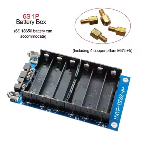 Heltec 6S 1P 2P 25.2V Li-ion BMS 40A 18650 Battery Pack BMS with balance function and temperature co