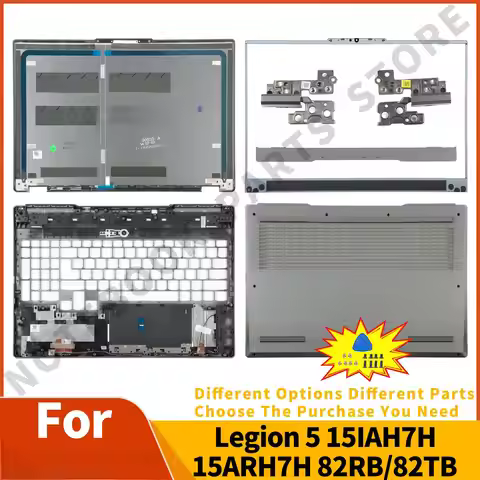 Laptop Case For Legion 5 15IAH7H 15ARH7H 82RB/82TB Y7000P 2022 Gray Back Cover Front Bezel Palmrest 