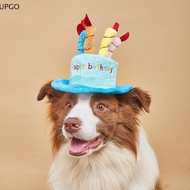 [UP] Dog Hat Pet Dog Cat Hat Birthday Cake Cap Pet Birthday Party Costume Accessories Cartoon Pet Do