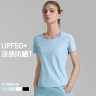 Yoga Top Yoga top2025 New Product Sunscreen Yoga t-Shirt Round Neck Mesh Sports Top Spring Summer Lo