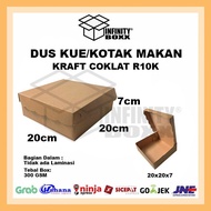 20x20x7 cm Cake box Rice box/ lunch box – Brown Kraft KN02