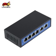 [lahomia] 6 Port Ethernet Switch Ports POE Switch Network Switch, DC 12-55V, 132x 67x32mm