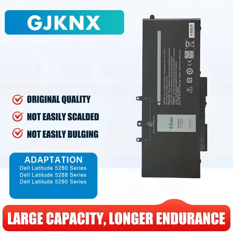 GJKNX For Dell Latitude E5480 5580 5490 5590 For DELL Precision M3520 M3530 Series GD1JP 7.6V 68WH