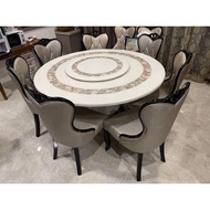 Brand New Marble 8 Seater Set Dining Table with chairs