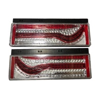 2Pcs For Suzuki Mitsubishi Nissan UD Hino Toyota Truck Trailer LED Tail Lights Brake Stop Turn Sequential Flowing Signal Lamps