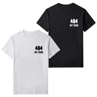 Men's 404 Not Found T-Shirt Unisex Short Sleeve Cotton Combed 30sWanita