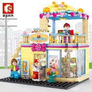 Sembo 601059 Mini Streetscape series Cake Dessert shop  Building Blocks Bricks toys D9SP