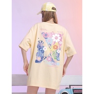 【220G 100%Cotton】SISI baju t shirt woman oversize korean style wanita baggy shirt oversized shirt wo