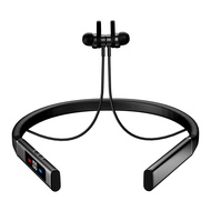 New Neck-mounted Bluetooth Headset Sports Wireless Headset Neck-mounted Large Battery Binaural Magnetic Suction with Mic