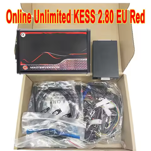 Best Online Unlimited For KESS 2.80 EU Red V5.017 OBD2 V2 Car ECU Chip Tuning Kit 5.017 kess Auto Pr