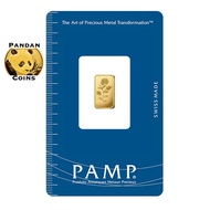 1g Pamp Suisse 9999 Gold Bar Rosa, 1 gram