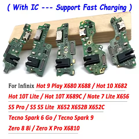 NEW USB Power Charging Connector Plug Port Dock Flex For Infinix Hot 9 Play X680 X688 10 X682 10T X6
